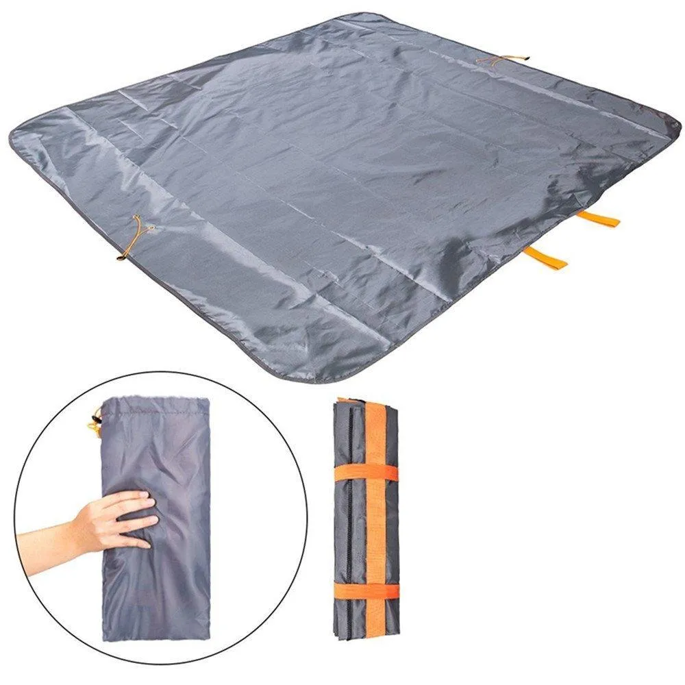 Outdoor Picnic Blanket,FLYMEI Portable Waterproof Sand Proof Beach /Camping Blanket and Travel Bag in One, Lightweight Picnic Mat with Shoulder Strap for Family Hiking Throw Sunbath Game (Grey)