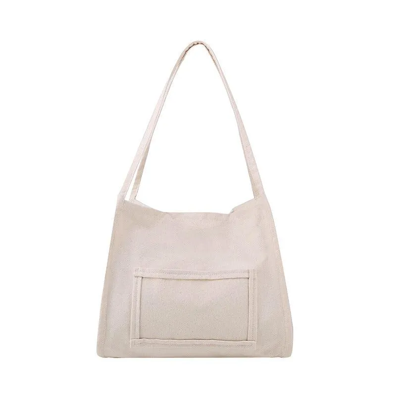 Oversize Functional Canvas Tote Bag | Shoulder Bag | Hobo Bag