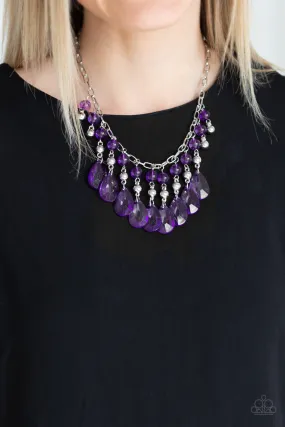 Paparazzi Beauty School Drop Out Necklace Purple