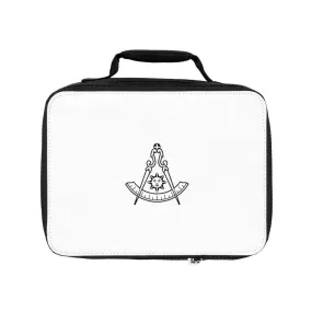 Past Master Blue Lodge California Regulation Lunch Bag - White & Black