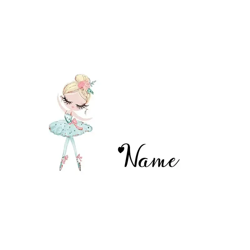 Personalized Name Dance Ballerina Girl Cosmetic Bag