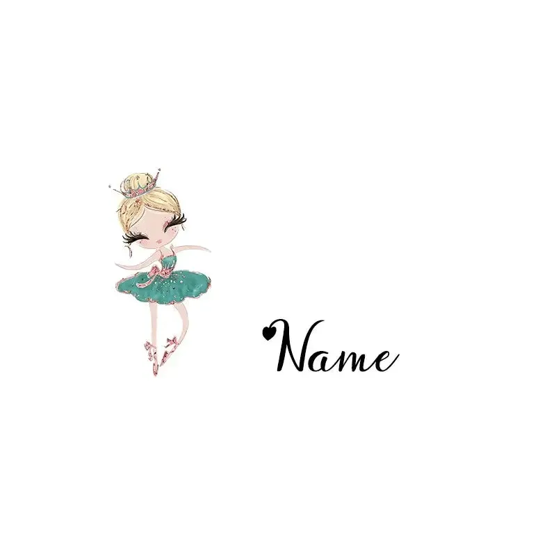 Personalized Name Dance Ballerina Girl Cosmetic Bag