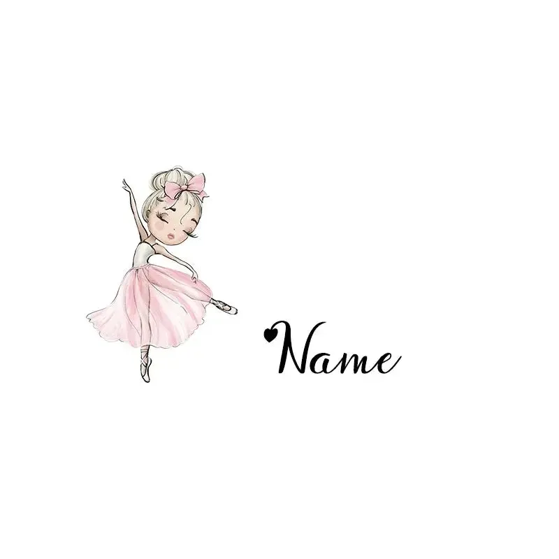 Personalized Name Dance Ballerina Girl Cosmetic Bag