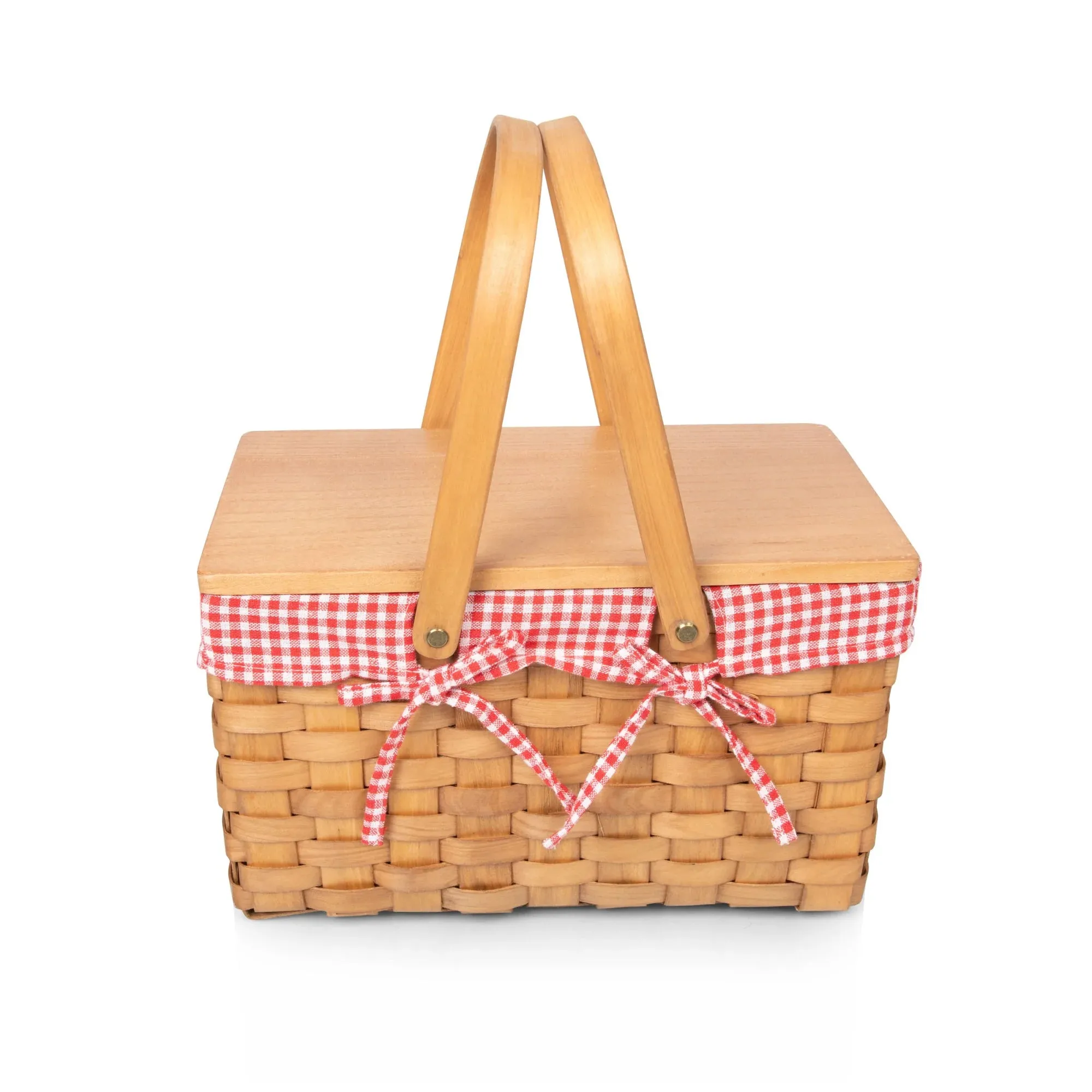 Piccola  Red & White Gingham Picnic Service for 2