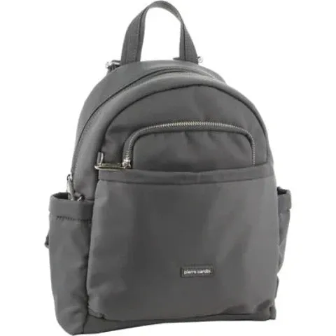 Pierre Cardin Nylon Anti - Theft Backpack - Grey