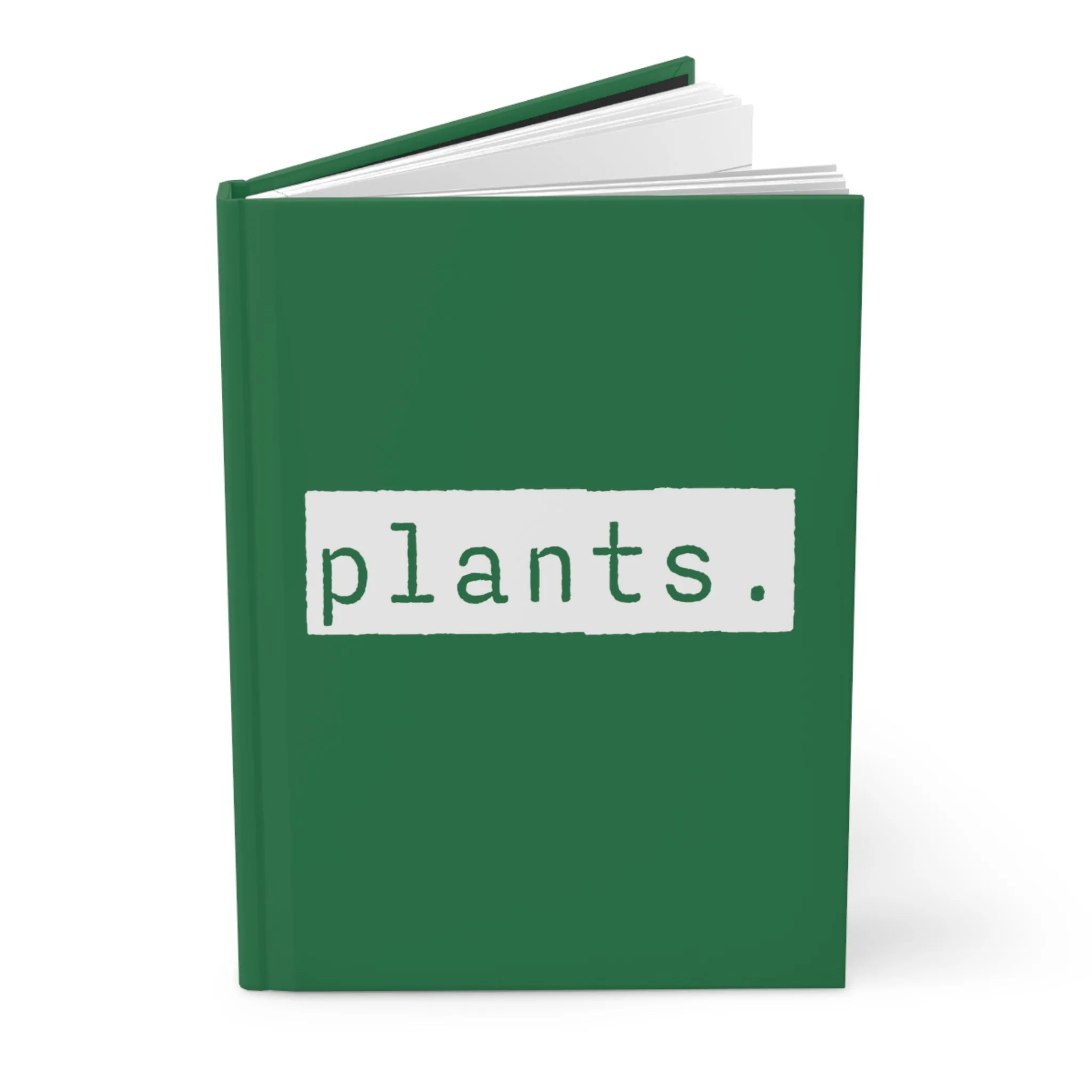 Plants Green Matte Hardcover Journal | Blank Book for Ideas and Planning | Lined Notebook Diary Plant Log