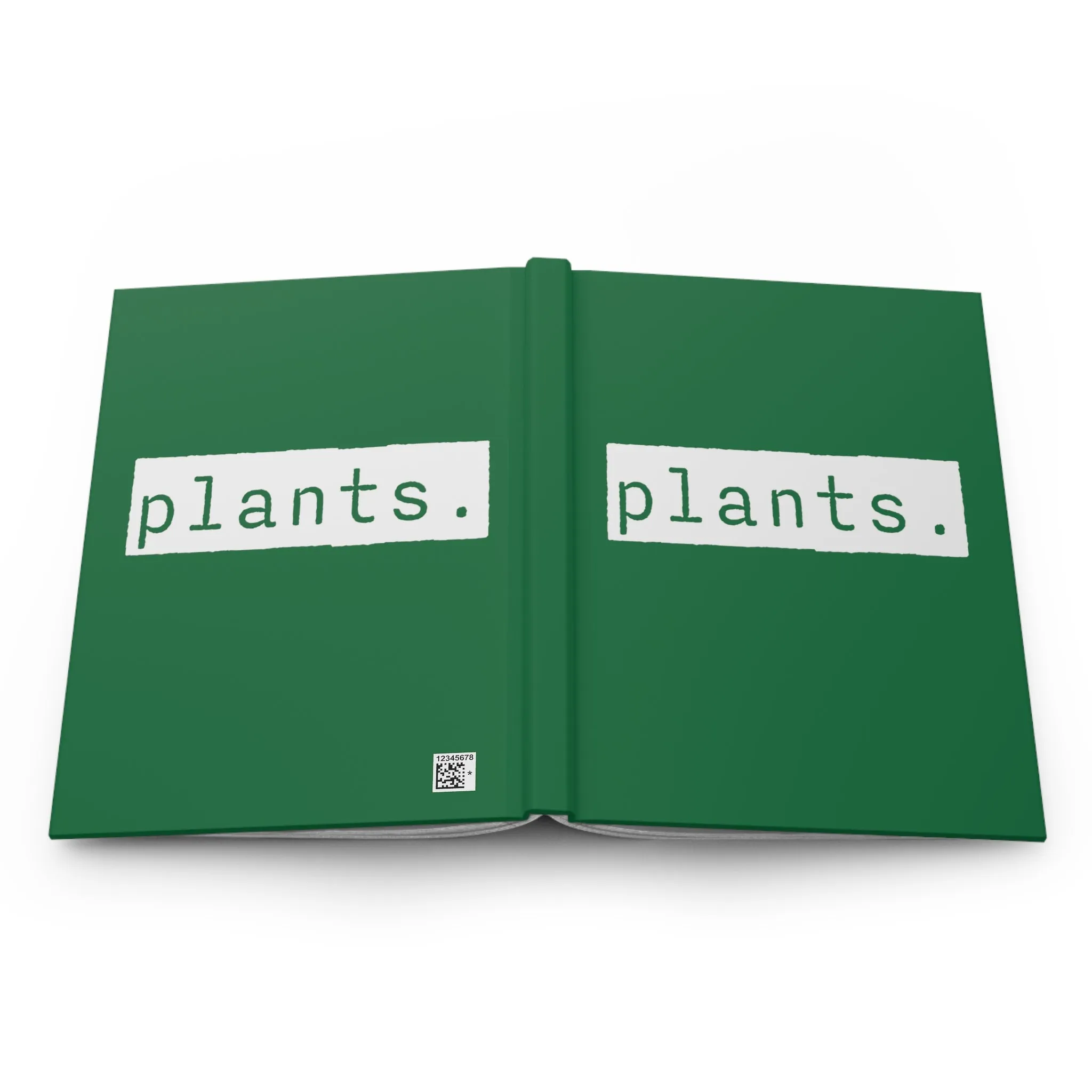 Plants Green Matte Hardcover Journal | Blank Book for Ideas and Planning | Lined Notebook Diary Plant Log