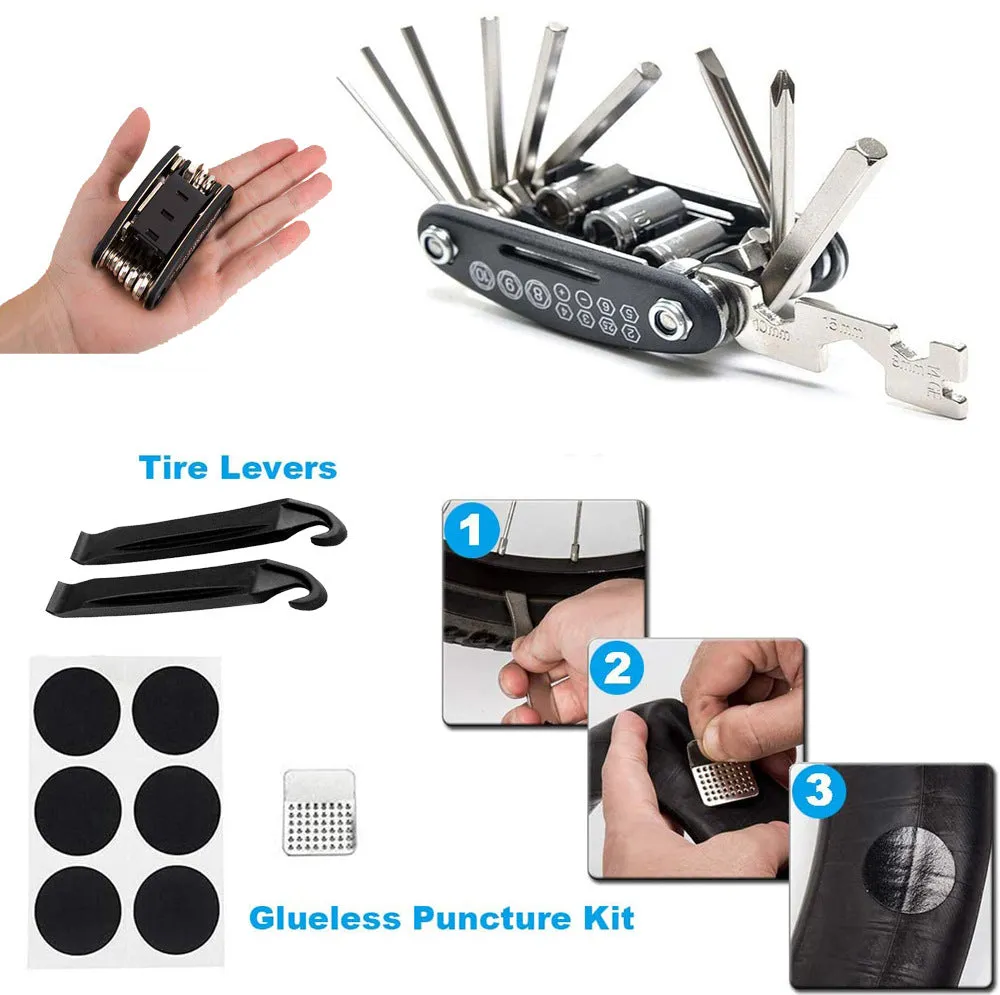 Portable Bicycle Repair Kit Tire Puncture Repair Tool