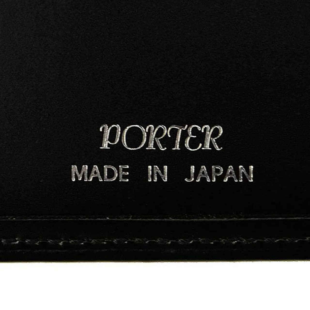 Porter-Yoshida & Co. PS LEATHER WALLET PASSPORT CASE (GLASS LEATHER Ver.) - ORANGE x KHAKI