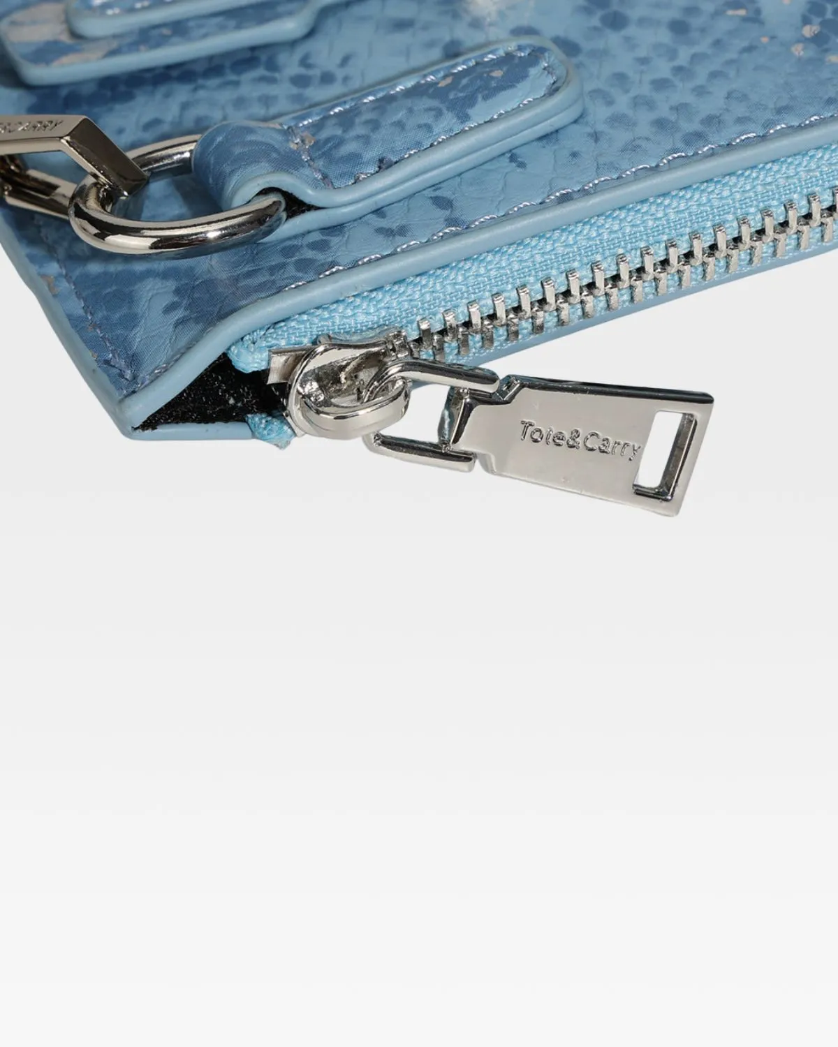 PY Clutch Handbag in Blue