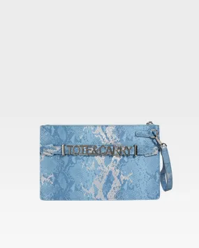 PY Clutch Handbag in Blue