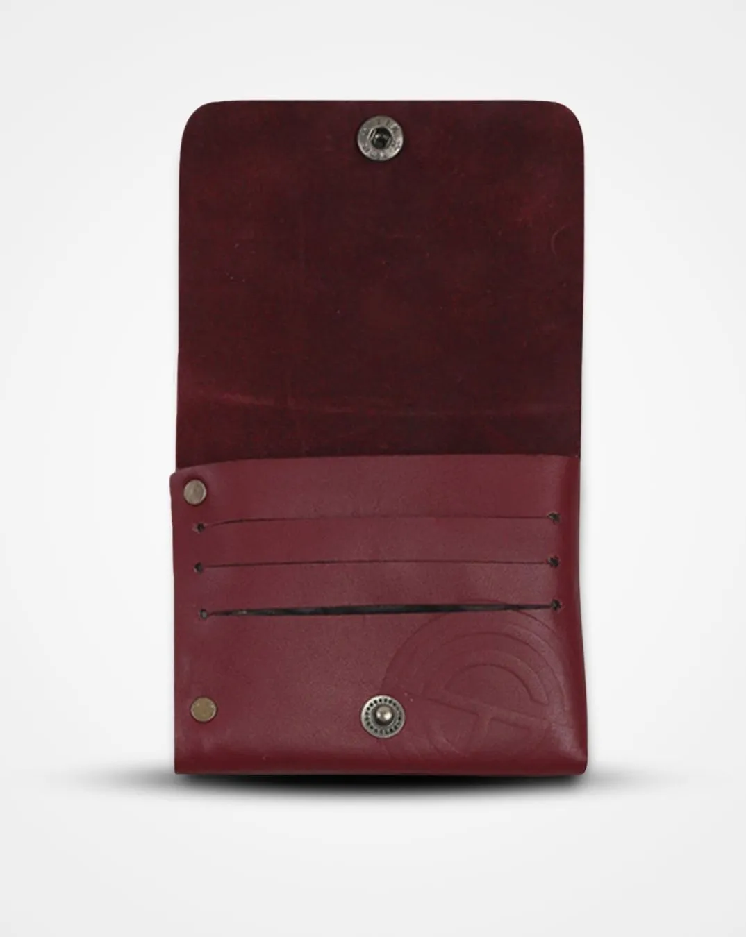 RED WINE NATIVE BATUA - SLIM LEATHER WALLET