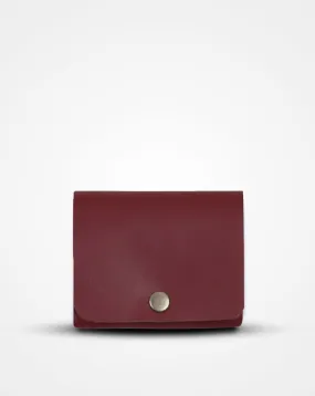 RED WINE NATIVE BATUA - SLIM LEATHER WALLET