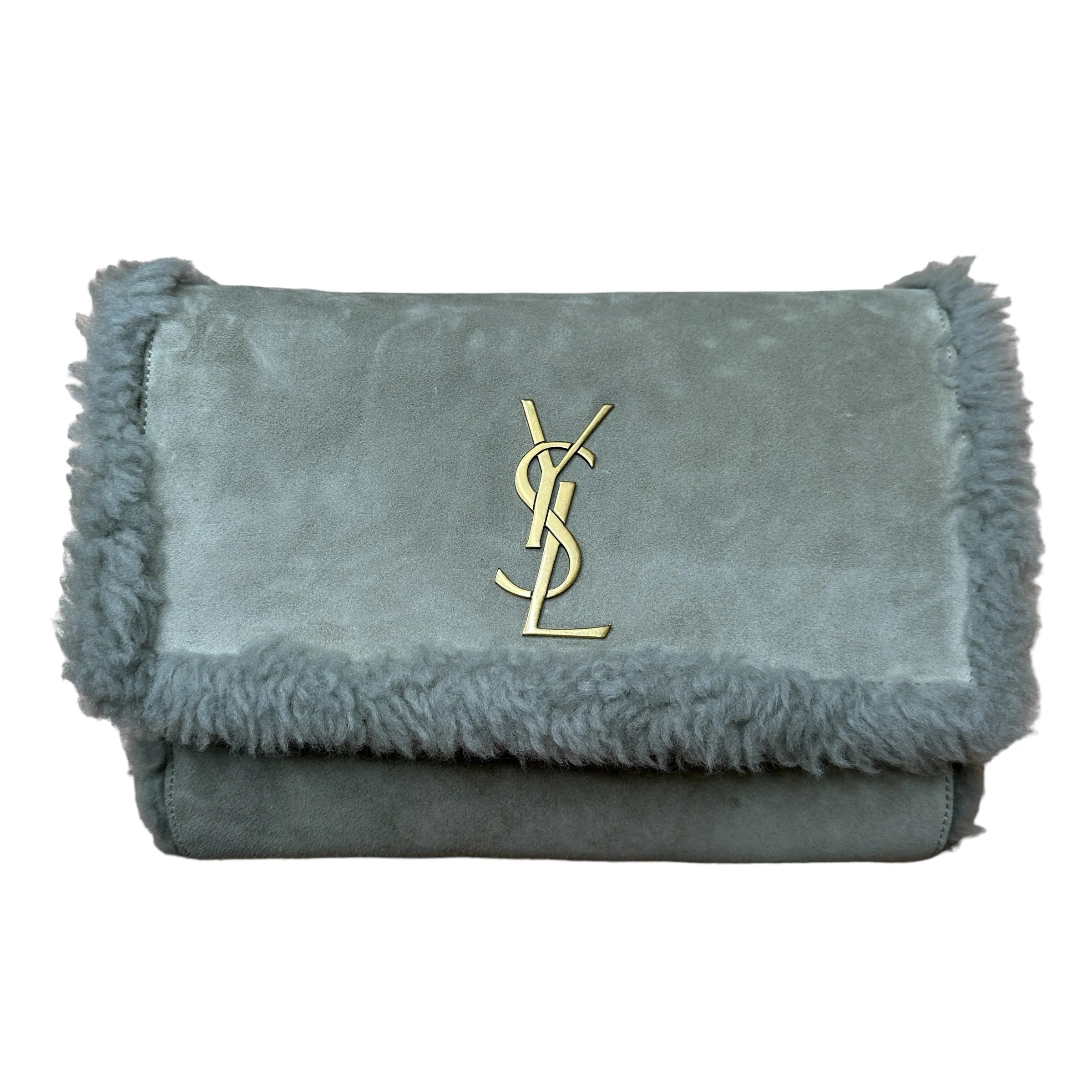 Reversible Suede & Shearling Bag