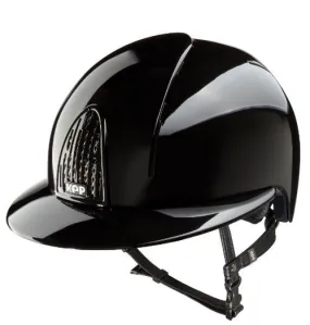 Riding Helmet Cromo Smart Polish Black with Polo Visor