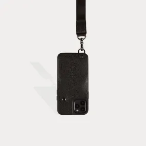 Ryder Wallet Lanyard - Black/Pewter