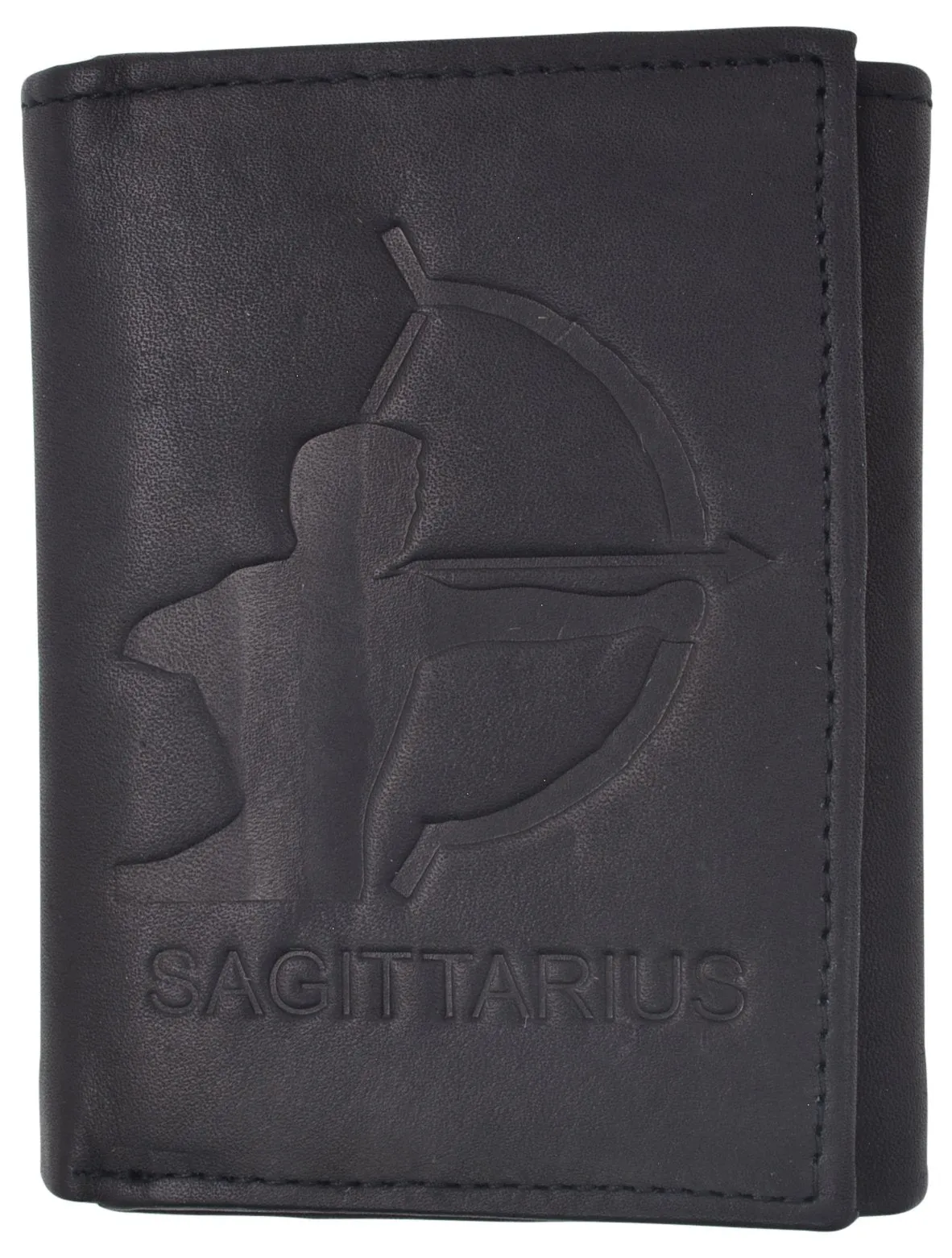 Sagittarius Zodiac Sign Bifold Trifold Genuine Leather Men's Wallets