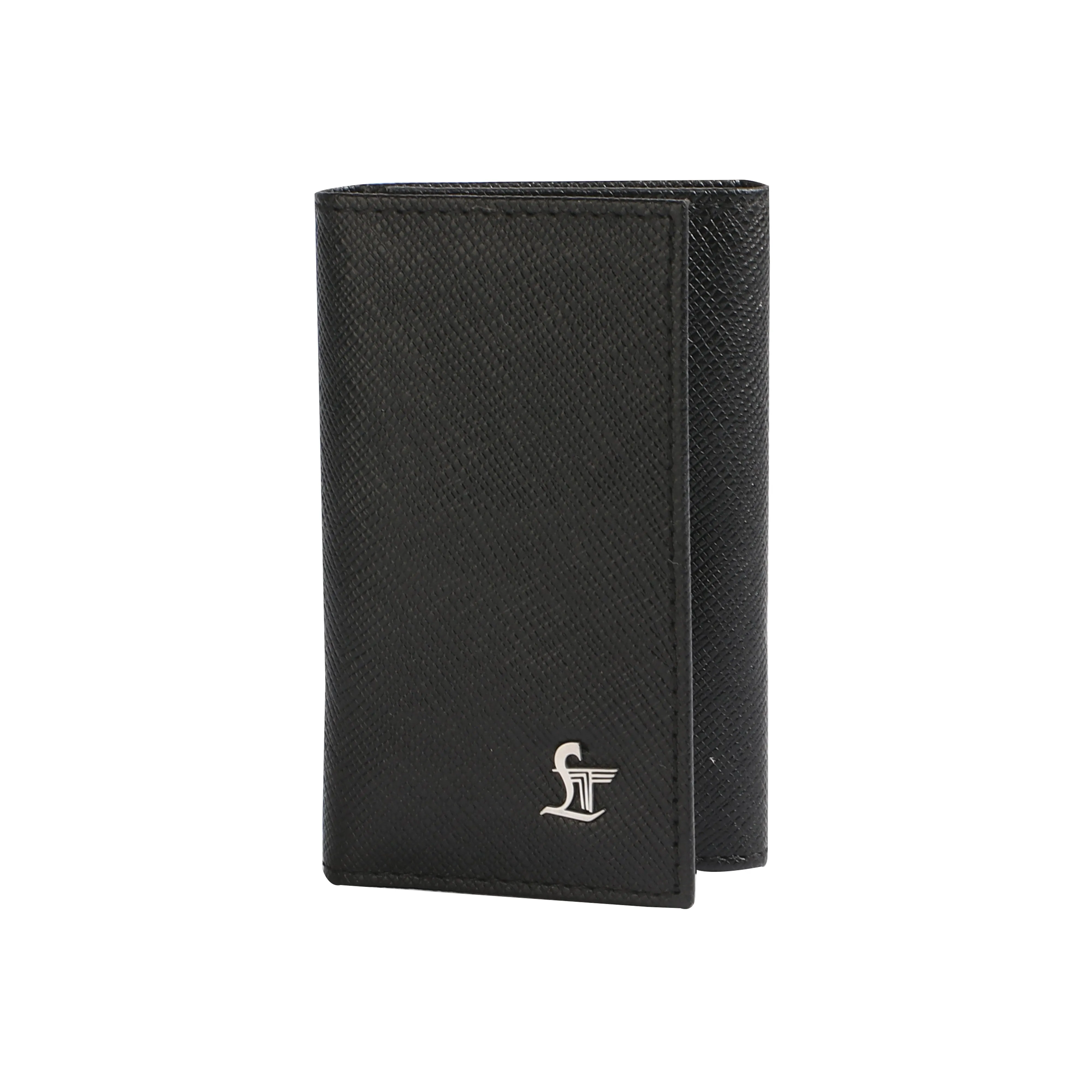 Set of III Gift Set - Men's Wallet, Card Case, Key Pouch | Premium Leather Accessories | Color- Black