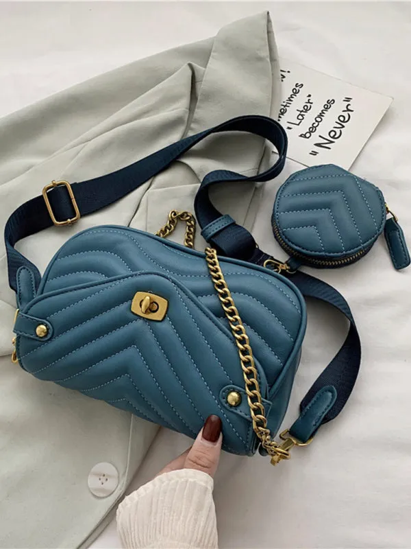 Skylar Blue Shoulder HandBag