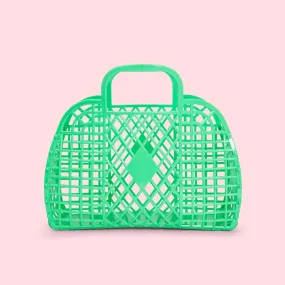 Small Retro Jelly Basket in Green