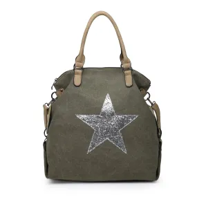 Star Canvas Holdall / Shopper | Khaki