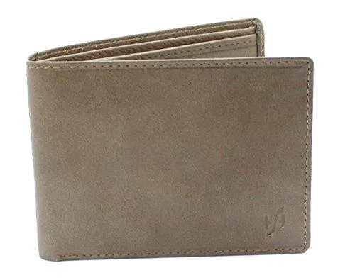 StarHide Men's Gents Brown Smooth Leather Wallet With A Secure Zipped Coin Pocket & ID Window Gift Boxed - 1140