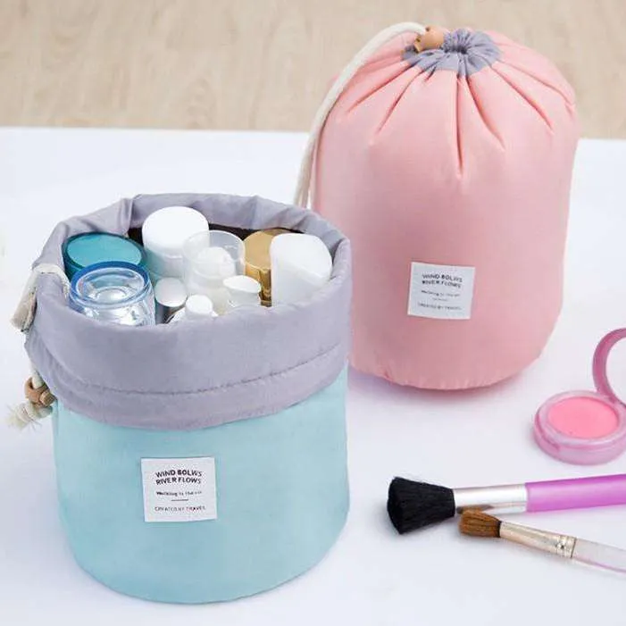 Stockholm Drawstring Barrel Cosmetic Organizer