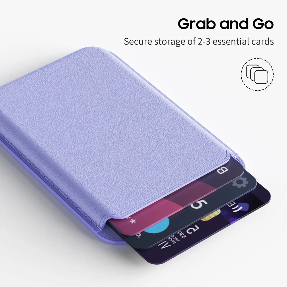 Streamer Purple | Leather Wallet with MagSafe