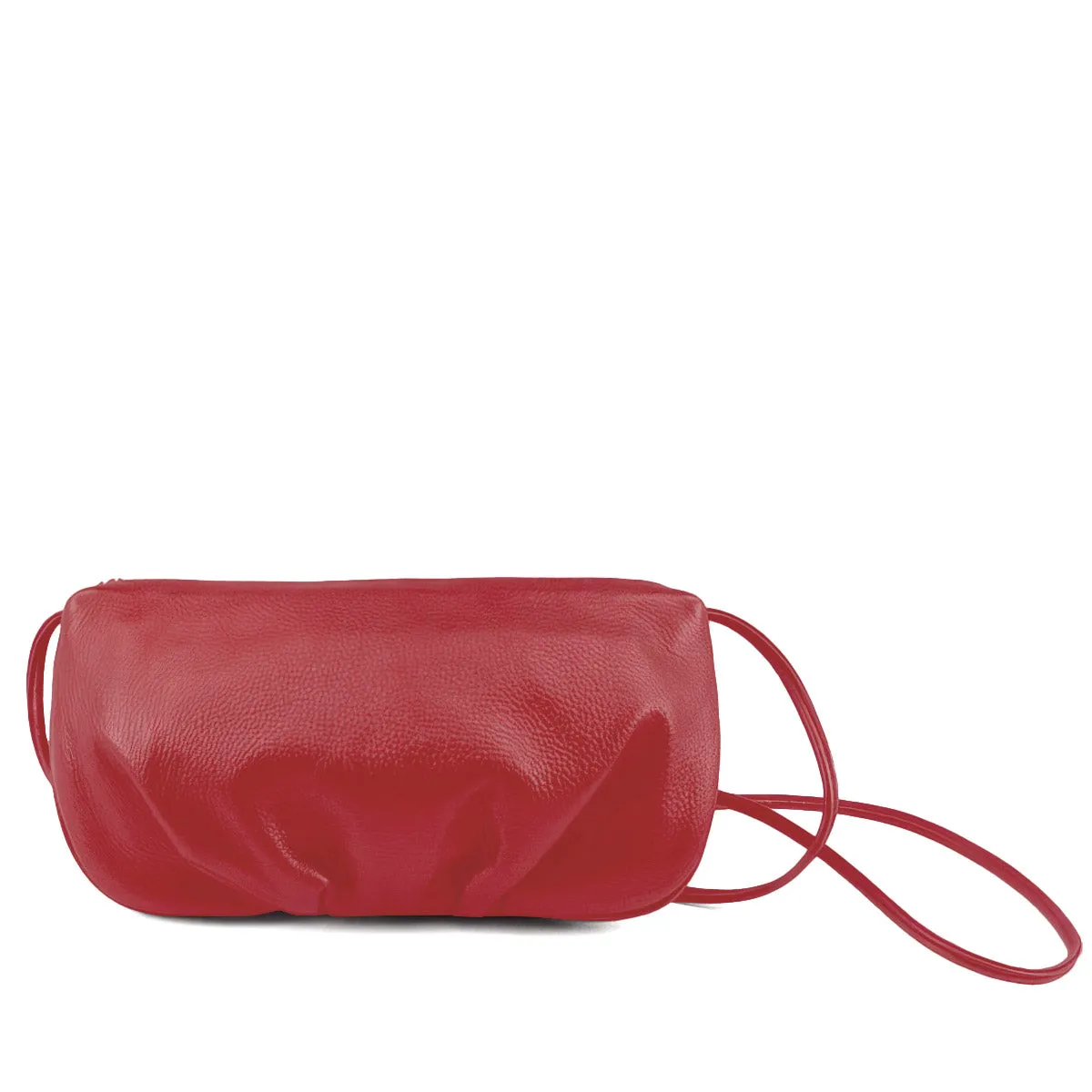 Sven pleated evening leather crossbody bag