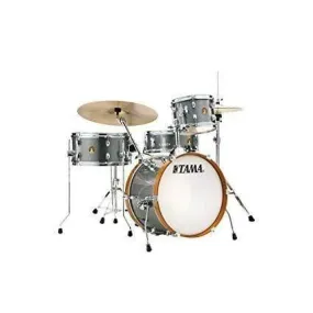 TAMA Club-JAM 4-piece complete kit with 18inch Bass Drum and includes Hardware and Drum Throne in - Galaxy Silver(GXS)