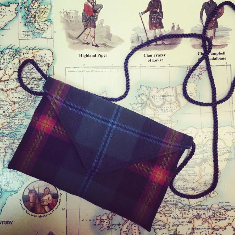 Tartan Clutch Bag ( Morven ) in the Young Tartan