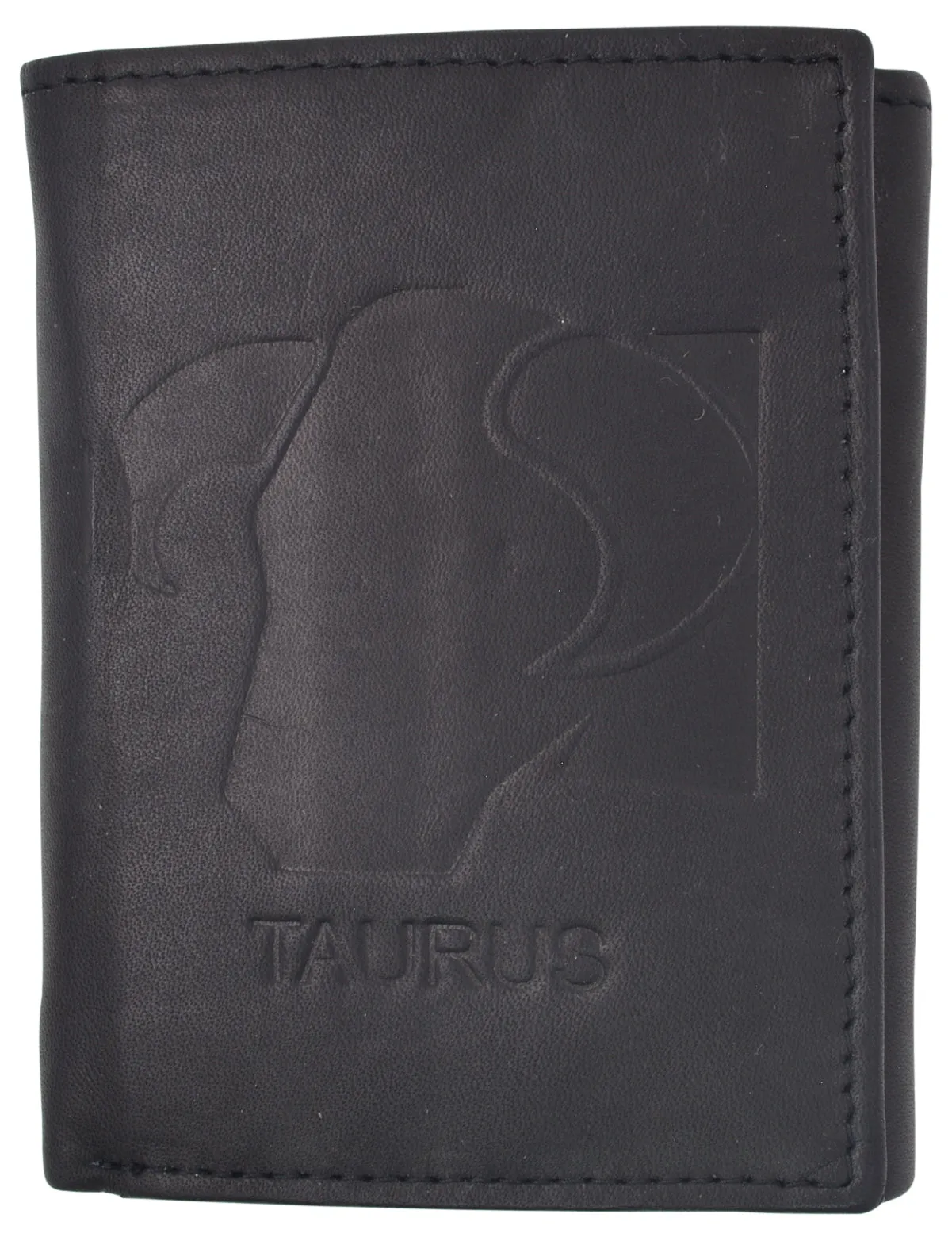 Taurus Zodiac Sign Bifold Trifold Genuine Leather Men's Wallets