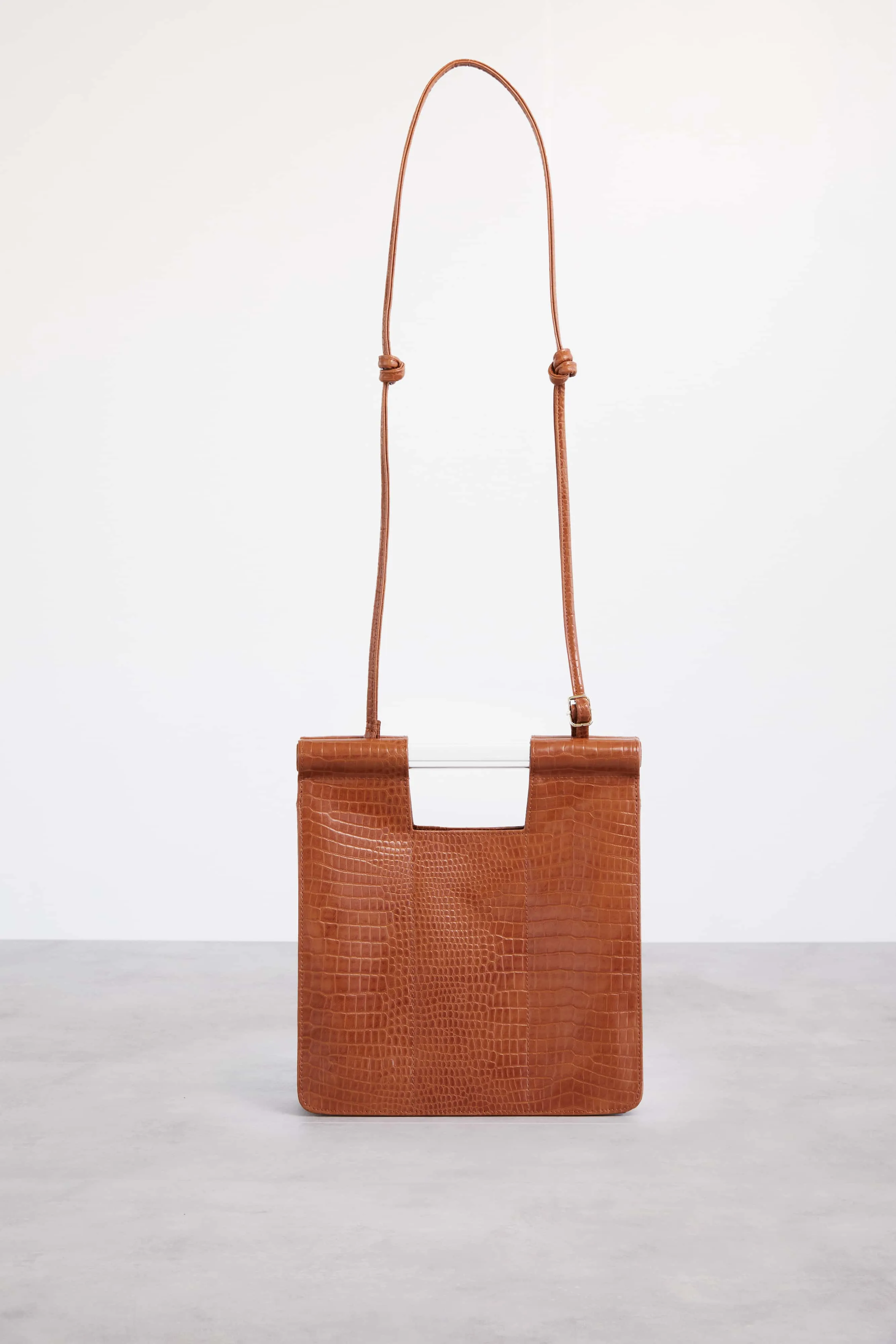 The Crossbody in Cognac Croc