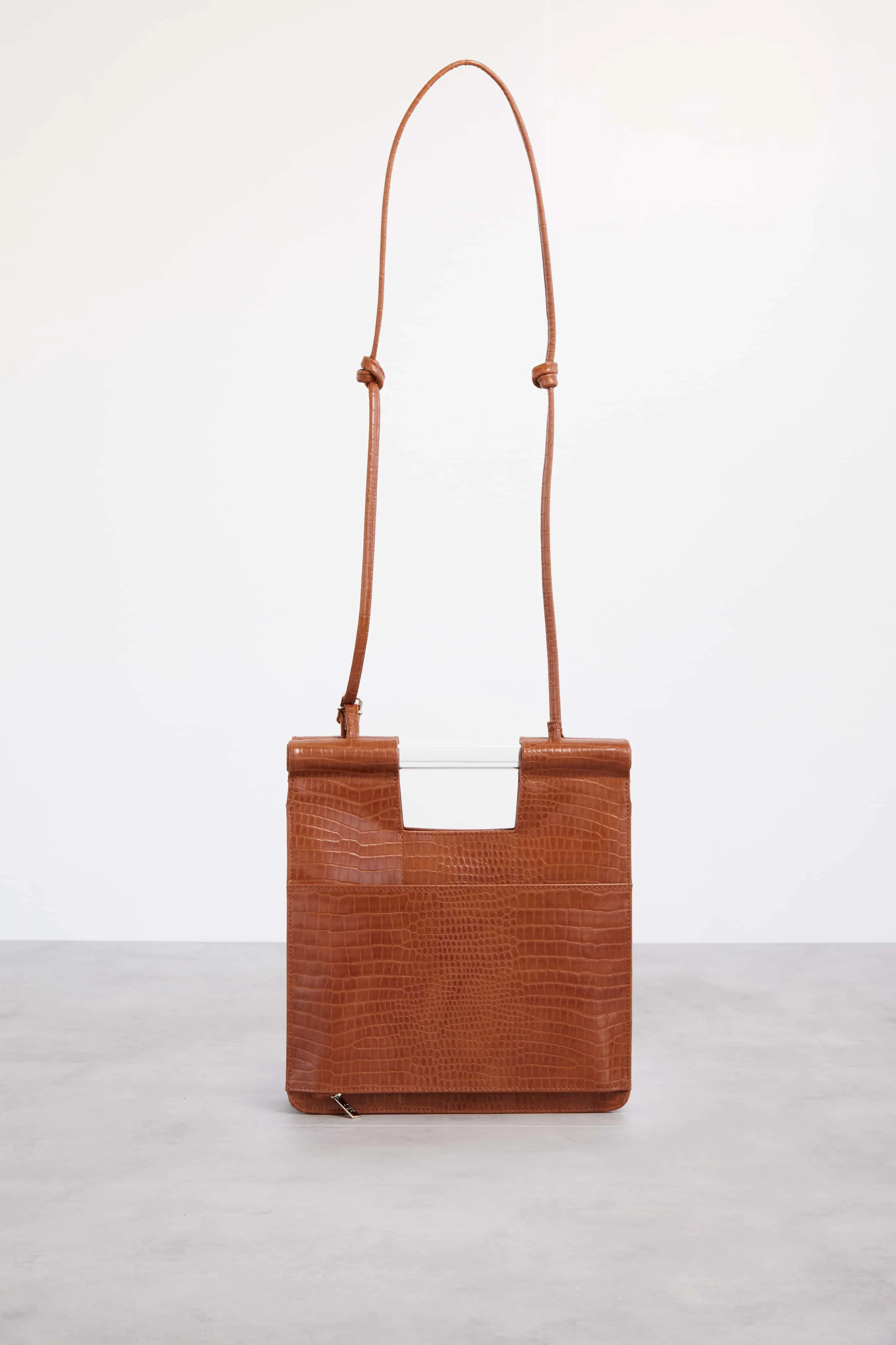 The Crossbody in Cognac Croc