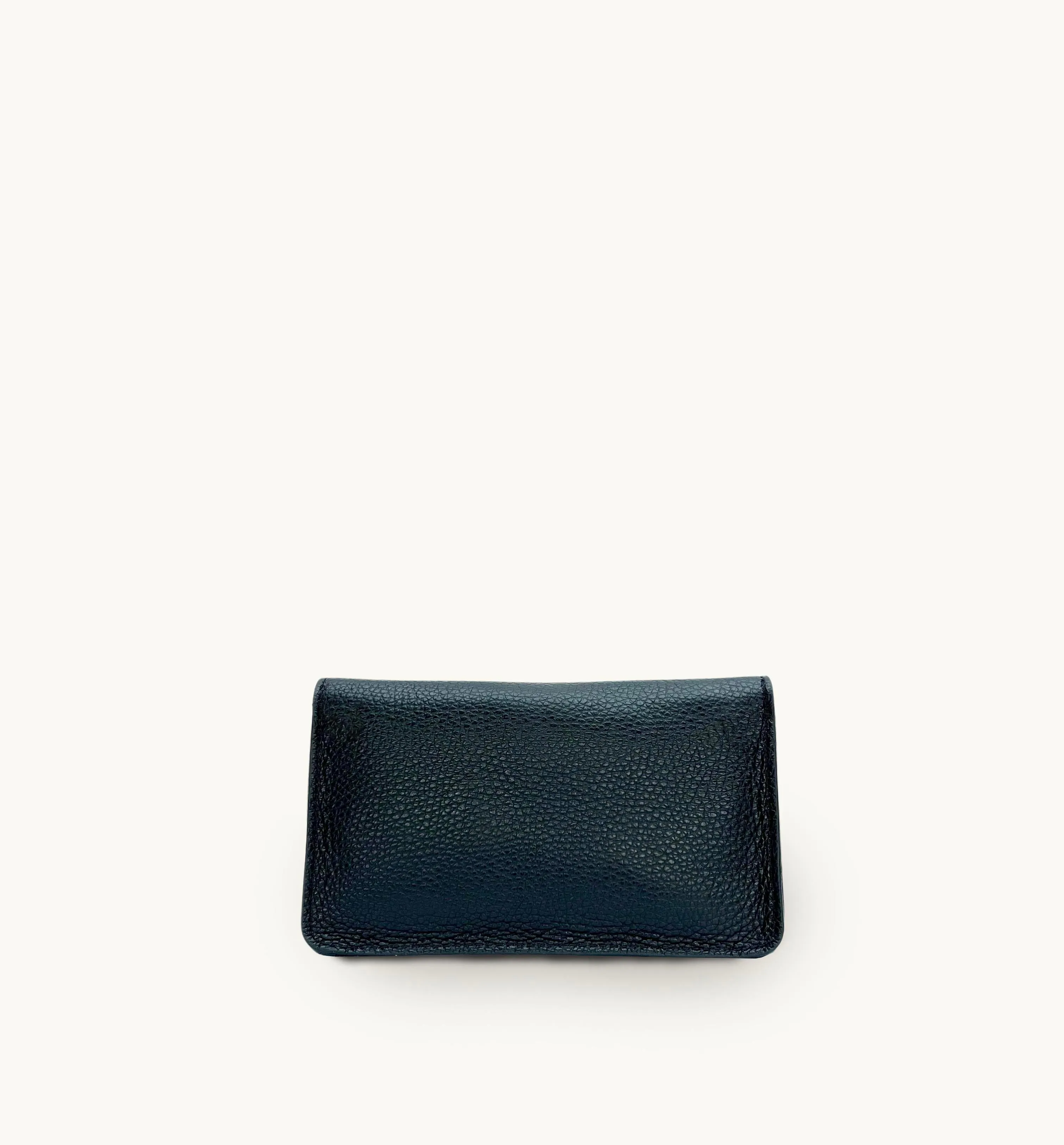 The Mila Black Leather Phone Bag