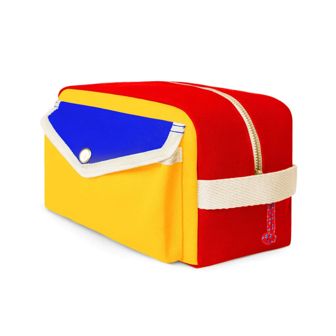 Toilet Bag - Blue Red Yellow