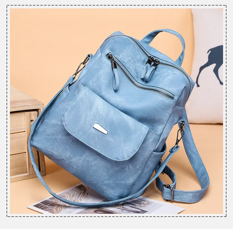 Trendy Personalized Leather Backpack