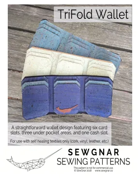 TriFold Wallet (Paper Pattern) by SewGnar