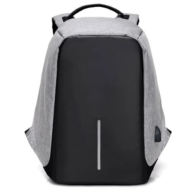 Unisex Backpack Laptop Bag Anti-theft USB Port