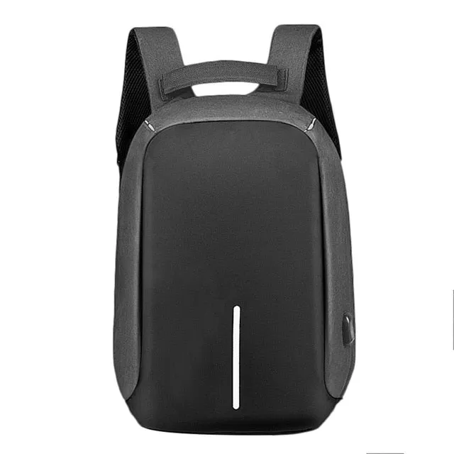 Unisex Backpack Laptop Bag Anti-theft USB Port