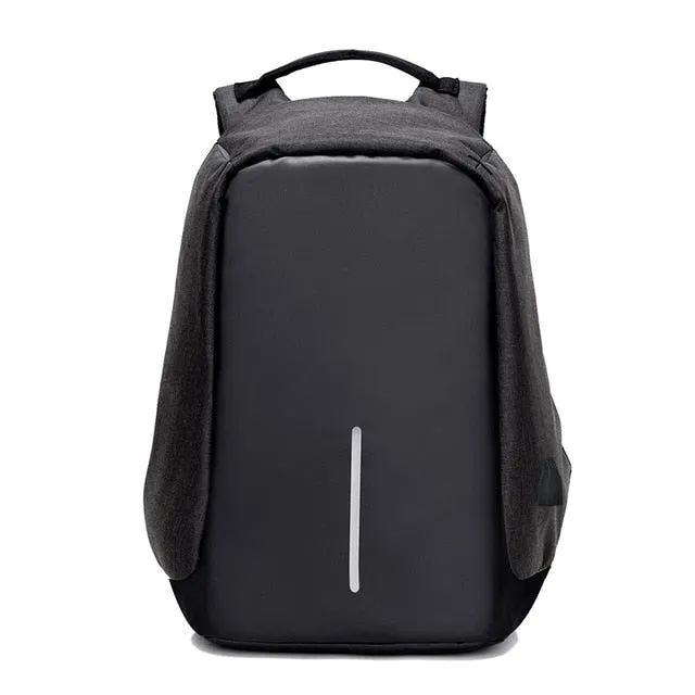 Unisex Backpack Laptop Bag Anti-theft USB Port