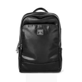 Versatile 15.6'' Leather Laptop Backpack