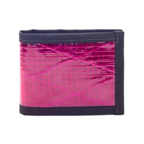 Wallet - Recycled Sailcloth Vanguard Bifold - Fuchsia - by Flowfold