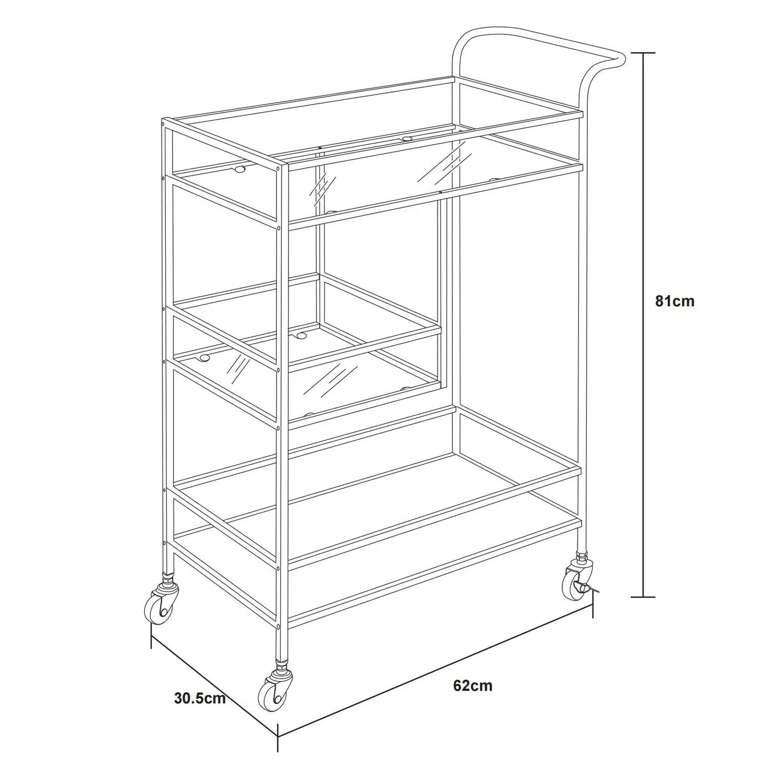 Wanda Industrial Serving Trolley