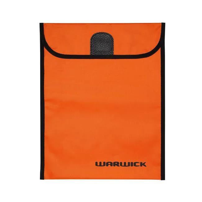 Warwick Homework Bag Fluoro Orange Large Velcro