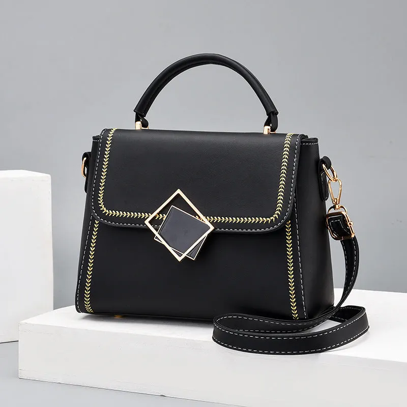 Women's small square bag new fashion fashion color matching small bag commuting date crossbody bag