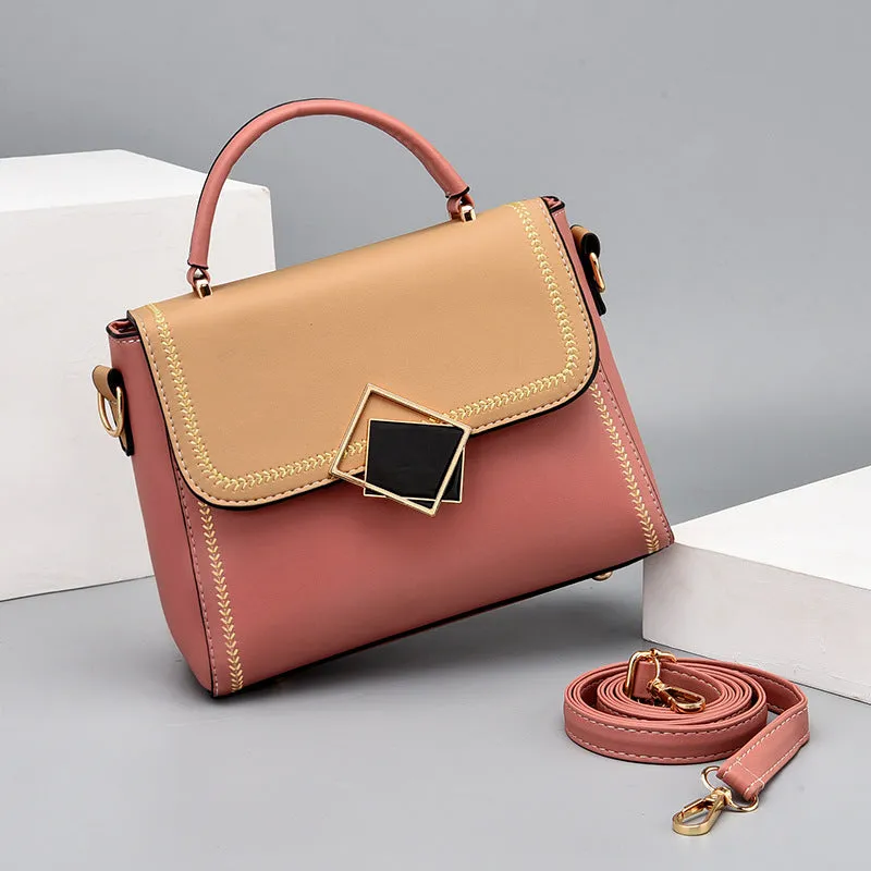 Women's small square bag new fashion fashion color matching small bag commuting date crossbody bag