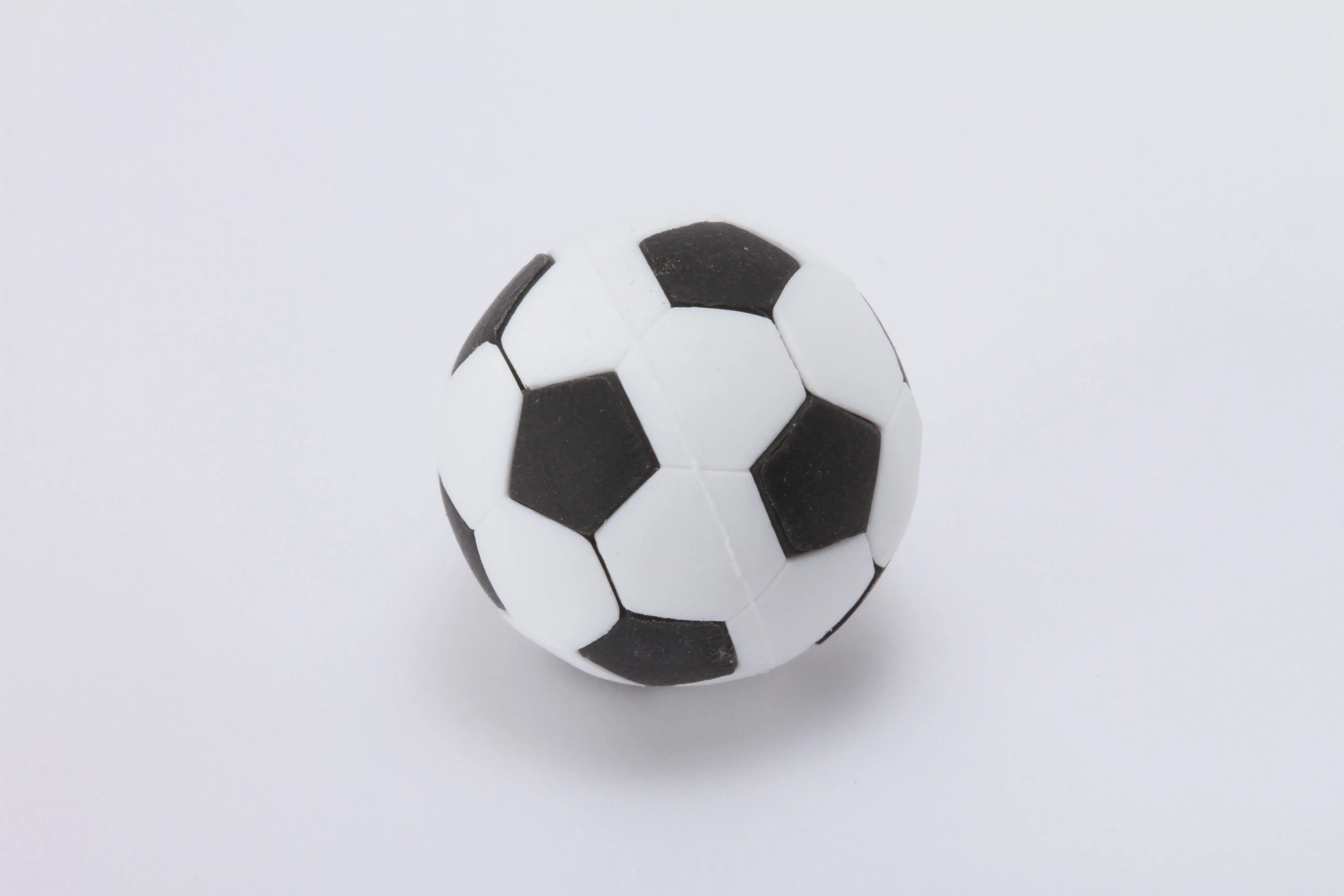 X 381901 BLACK & WHITE SOCCER BALL ERASER-DISCONTINUED