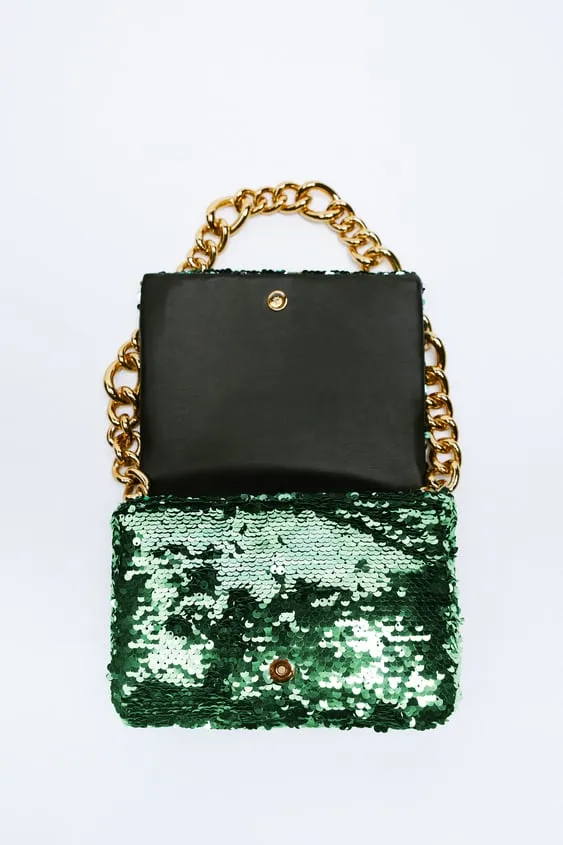 Zara Sequin Shoulder Bag